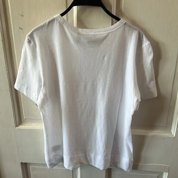 Theory White Short Sleeve Tee - Picture 5 of 6